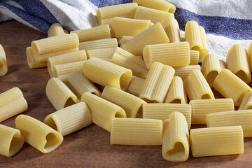 Heart-shaped pasta. Thick, delicious, and mouth-watering.