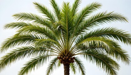 fresh areca palm tree isolated