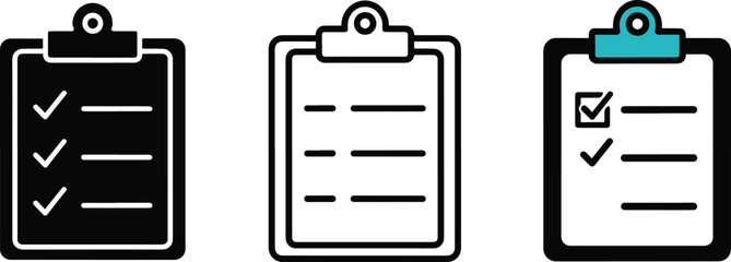 Clipboard with checklist icons representing tasks and management