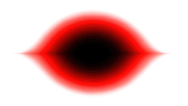 Abstract red eye shape