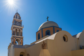 St John The Baptist Cathedral in Fira, Santorini, Greece