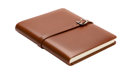 Elegant Brown Leather Journal with Buckle Closure