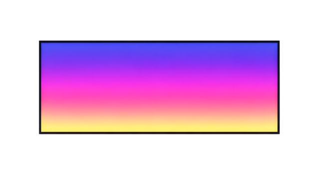 Vibrant Blue Pink Yellow Gradient Rectangle - Powered by Adobe