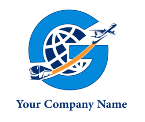 Initial G letter travel agency Logo Design vector Template. Abstract Letter G travel agency logo Design	