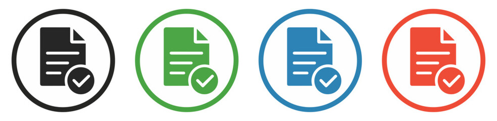 approved document contract checkmark icon © graphixecho