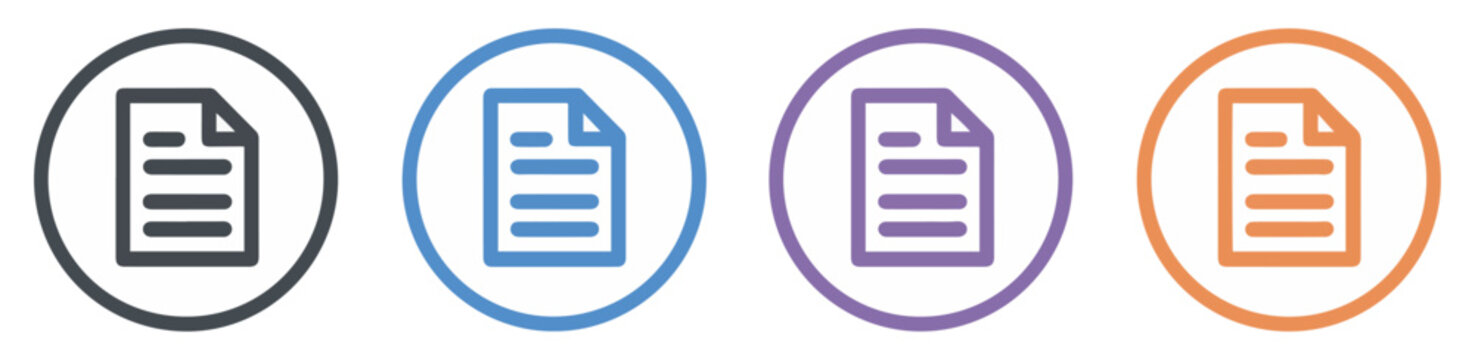 document file vector icon outline
