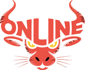 A cute cartoon red dragon devil holding a sign with a playful angel and fiery vector style illustration