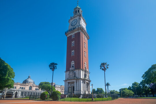 Buenos Aires, Argentina - November 15, 2025: view of Monumental Tower