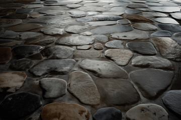Cobblestone Pavement Ground Texture