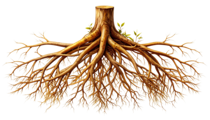 Stable Branching Alliance Root Transparent PNG AI Generated Partnership Element