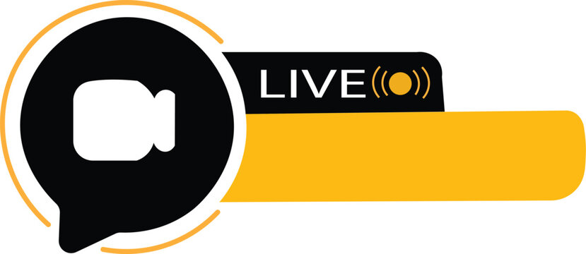 live streaming video broadcast banner lower third overlay social media interface design element