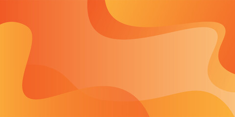 Liquid color background design. Orange elements with fluid gradient. Dynamic shapes composition. Eps10 vector
