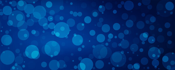 dark blue christmas background with abstract bokeh blue background