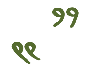 Hand drawn green quotation marks, doodle handwritten " symbol isolated on transparent background