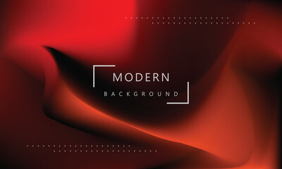 Dynamic colorful geometric gradient red and orange color mesh background vector