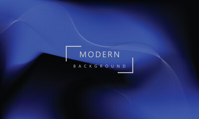 Dynamic colorful gradient blue color mesh background vector