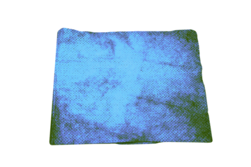 The map of the ground, water the grassy land. On isolated transparent background.