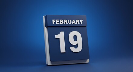 February 19 Calendar Page