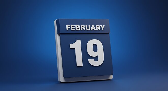 February 19 Calendar Page