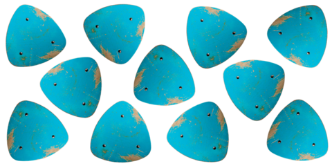 Abstract seamless pattern, modern futuristic background. Triangle blue object, isolated. Fragment of a torn, painted, shabby chair. Old vs. modern. Minimalist shapes, repetitive objects. PNG