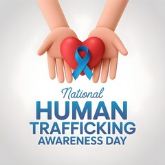 vector graphic of National Human Trafficking Awareness Day ideal for National Human Trafficking Awareness Day celebration.