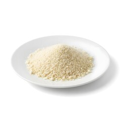 plate of white garri