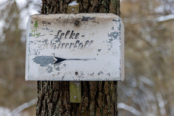 Beschilderung der Wanderwege im Selketal Harz
