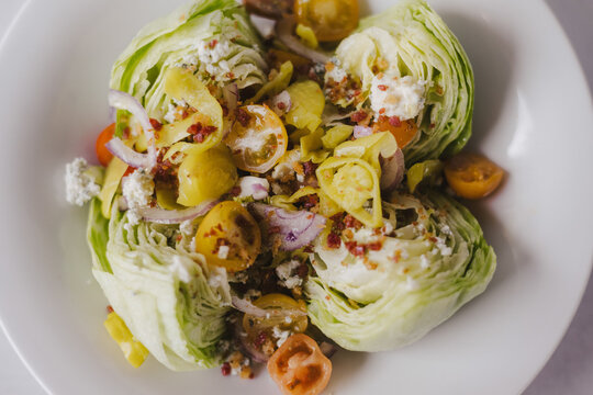 Iceberg Wedge Salad Closeup