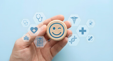 Winky smiley face medical health care