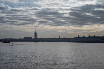 Beautiful downtown Bordeaux in France