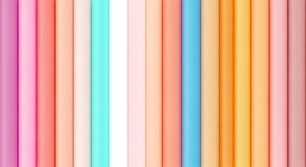Obraz premium A colorful background with multiple vertical stripes in various hues and shades of pink, orange, and blue