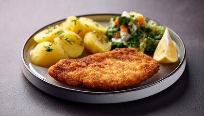 Schnitzel With Potato Salad