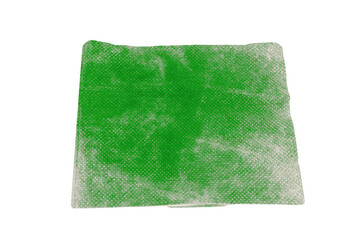 Cloth to erase paints. On isolated transparent background.