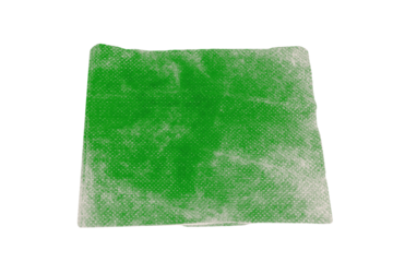 Cloth to erase paints. On isolated transparent background.