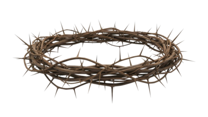Crown of Thorns Isolated on Transparent Background PNG Image
