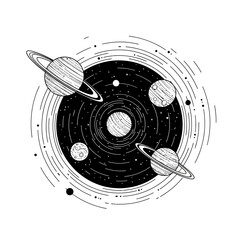Planets in the Solar System Orbit. © tkffj