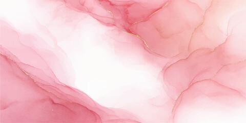 Fototapeta premium Soft pink watercolor paint creates a textured abstract background on light paper with a grunge rose silk fabric pattern for a romantic Valentine design