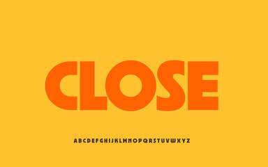 Bold Modern Sans Serif Font Alphabet Vector Illustration for High Impact Headlines and Logos