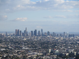 Obraz premium Skyline de Los Angeles vue panoramique