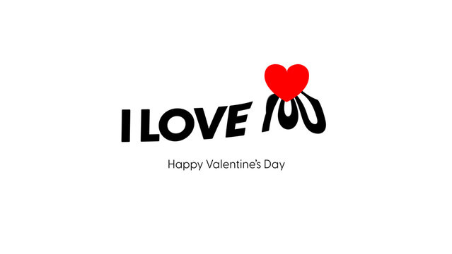 Kinetic Title Motion Shape Valentine
