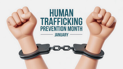 Human trafficking prevention month awareness