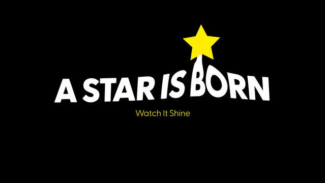 Kinetic Title Motion Shape Star