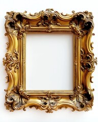 Vintage ornate linear frame with intricate detail for historical and antique themes