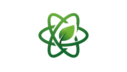 Eco Atom Green Energy Symbol