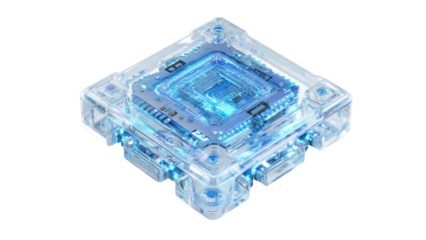 Futuristic Quantum Computing Processor