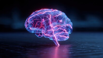 Glowing Brain Visualization