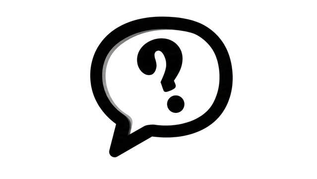 Question mark speech bubble icon