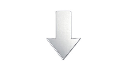 Shiny downward arrow icon