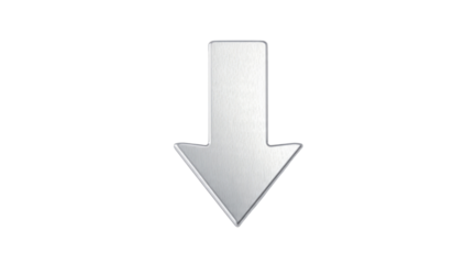 Shiny downward arrow icon