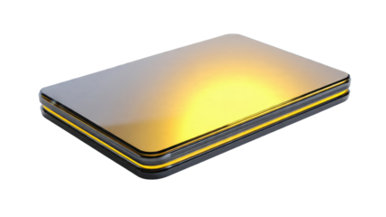 Sleek gold and gray slab